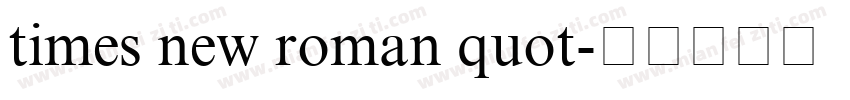 times new roman quot字体转换